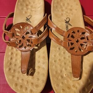 Athlefit Slipon Sandals Brown 8